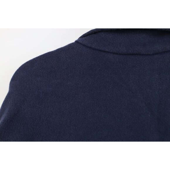 Vintage 90s Streetwear Mens XL Faded Blank Heavy Half Zip Pullover Sweatshirt - Picture 10 of 13